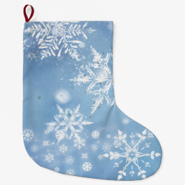 Meia De Natal Grande Neve de Natal Maravilhosa