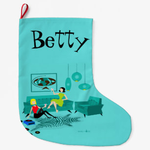 Meia De Natal Grande Noite da Garota-Retrô em Natal