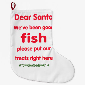 Meia De Natal Grande Nós fomos bons peixes