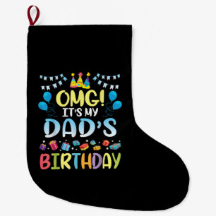 Meia De Natal Grande Nossa É O Aniversário Do Meu Pai Feliz Para Mim Se