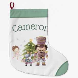 Meia De Natal Grande Noz-Craqueador de Natal Açúcar Pluma Fada e Rato K