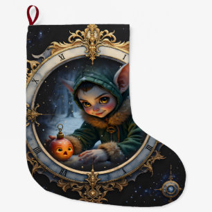 Meia De Natal Grande O Guardião do Inverno & O Enfeite Relutante. 