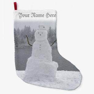 Meia De Natal Grande O Natal Snowman Stockings Personalizadas