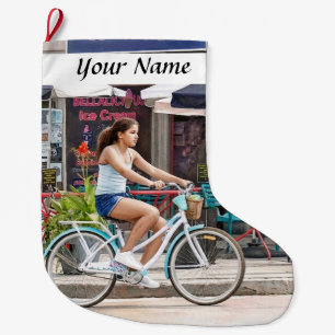Meia De Natal Grande Ocean Grove NJ – Ciclismo ao longo da Main Avenue