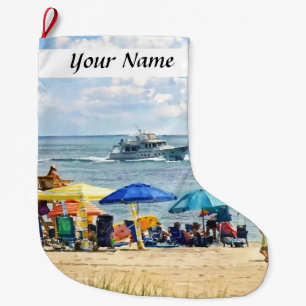 Meia De Natal Grande Ocean Grove NJ - Iate Passando