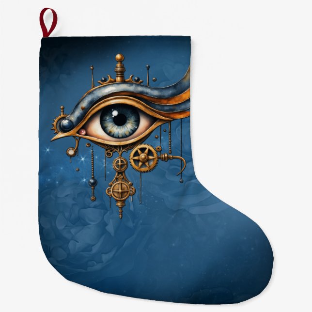 Meia De Natal Grande Olhos do Universo (Frente)