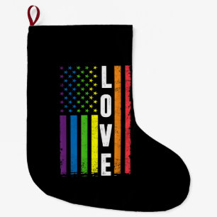 Meia De Natal Grande Orgulho gay Homens Presentes Mulheres LGBT Bandeir