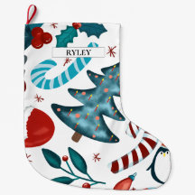 Padrão de Natal da Aquarela Festiva