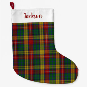 Meia De Natal Grande Padrão de Xadrez de Buchanan Clan Tartan