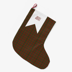 Meia De Natal Grande Padrão de Xadrez do Clan Tartan Moderno MacDougall