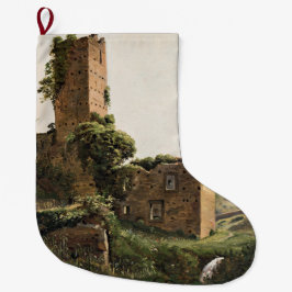 Meia De Natal Grande Paisagem com Ruínas (Edifício Arruinado Antigo)