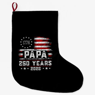 Meia De Natal Grande Papai Bandeira Americana 250 Anos 4 de Julho Gran