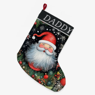 Meia De Natal Grande Papai Noel