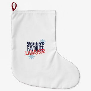 Meia De Natal Grande Papai noel advogado favorito