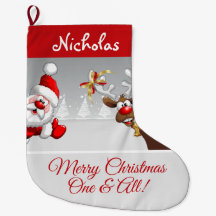 Papai Noel e Rena de Natal Personalizados