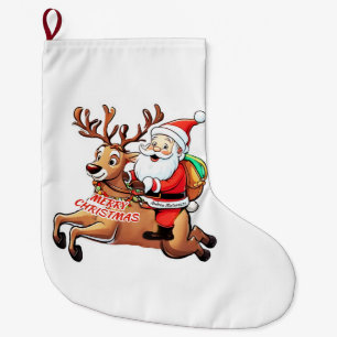 Meia De Natal Grande Papai Noel Felry Natal