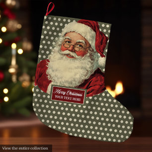 Meia De Natal Grande Papais noeis Clássicos - Parada de Natal com Charm