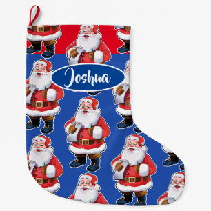 Meia De Natal Grande Papais noeis de Jolly, estocagem de Natal para rap