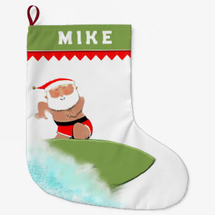 Meia De Natal Grande Papais noeis de surfe no surfe