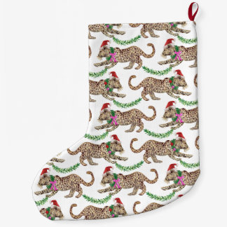 Meia De Natal Grande Parada de Leopardo Feriado - Pequena Parada de Nat