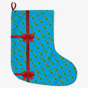 Meia De Natal Grande Parada de Natal, Arco Vermelho Azul Elf