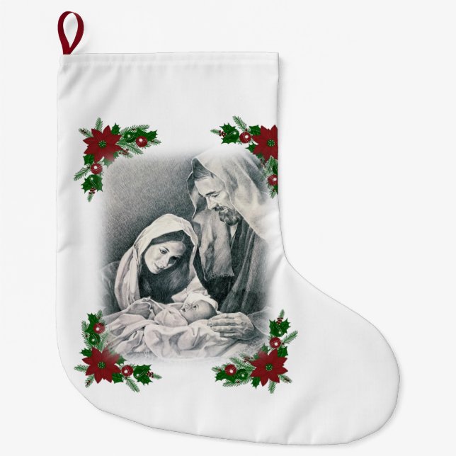 Meia De Natal Grande Parada de Natal, Cristo de Jesus (Frente)