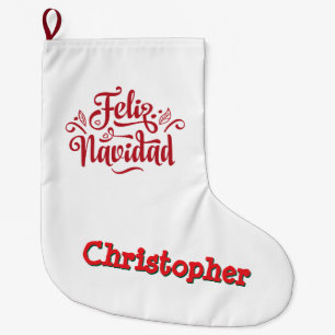 Meia De Natal Grande Parada de Natal Feliz Navidad