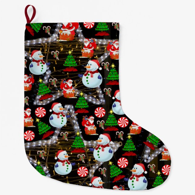 Meia De Natal Grande Parada de Natal, Snowman (Frente)