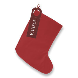 Meia De Natal Grande Parada de Natal Sólido Vermelho convidado