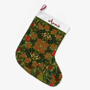 Meia De Natal Grande Parada Personalizada da Paisley de Natal