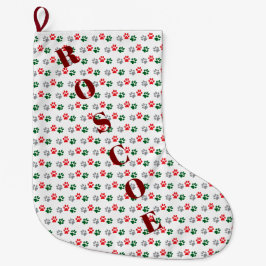 Meia De Natal Grande Patas de Natal