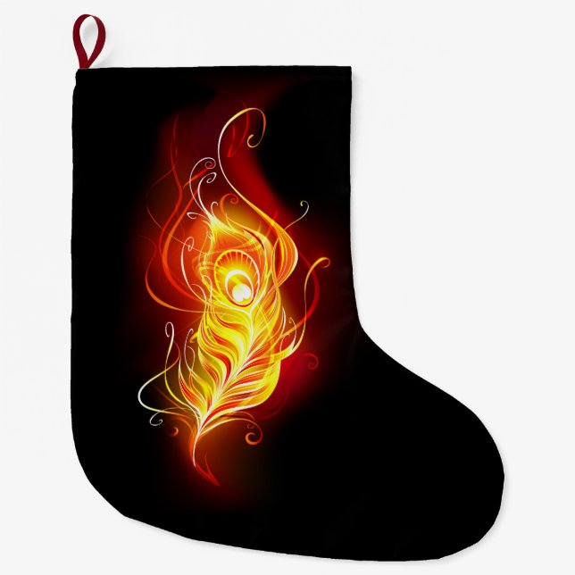 Meia De Natal Grande Patilha de Fogo (Frente)