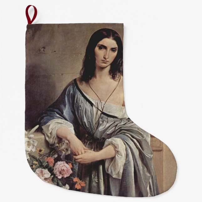 Meia De Natal Grande Pensamentos melancólicos (por Francesco Hayez) (Frente)