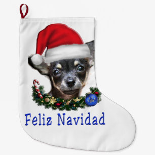 Meia De Natal Grande Pestanejo de Natal de animais