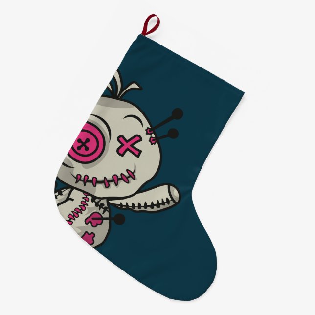 Meia De Natal Grande Pica de Natal do Token Voodoo (Frente (Pendurada))
