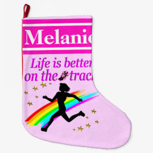 MEIA DE NATAL GRANDE PINK PERSONALIZADO CHRISTMAS DE CORREIO