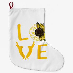 Meia De Natal Grande Presentes de Girasol de Gato Para Amantes de Gatos