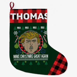 Meia De Natal Grande Presidente Trump faz Excelente de Natal novamente
