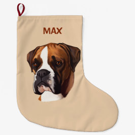 Meia De Natal Grande Pugilista no retrato