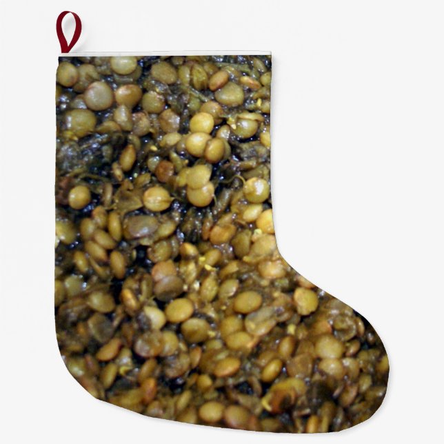 Meia De Natal Grande Pukey Boots! Xmas Stockings in Lentils! (Frente)