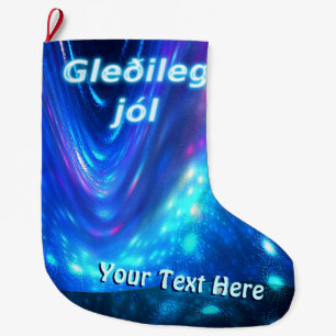 Meia De Natal Grande Qaanaaq - Luzes Nortes