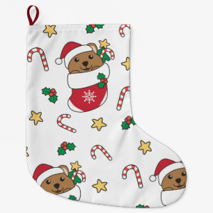 Meia De Natal Grande Quokas de Quokas de Animais de Inverno de Neve de