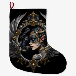 Meia De Natal Grande Rainha da Sombra – Emblema do Espírito Pantera.
