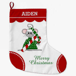 Meia De Natal Grande Rato do Natal