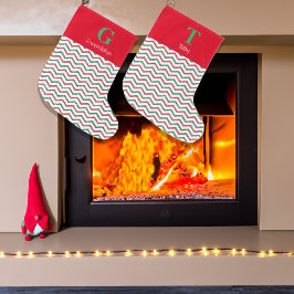 Meia De Natal Grande Razzle Dazzle Christmas Glittery Candy Cane