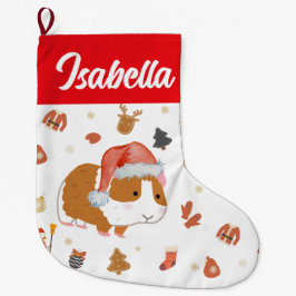 Meia De Natal Grande Red Felry Natal Hamster Papais noeis crianças Feri