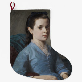 Meia De Natal Grande Retrato de uma Menina Elegante (por Leloir)