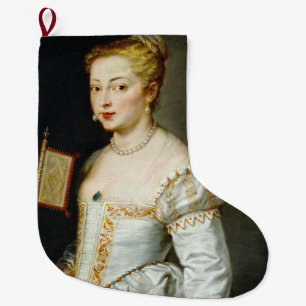 Meia De Natal Grande Retrato de uma Senhora de Pedro Paulo Rubens