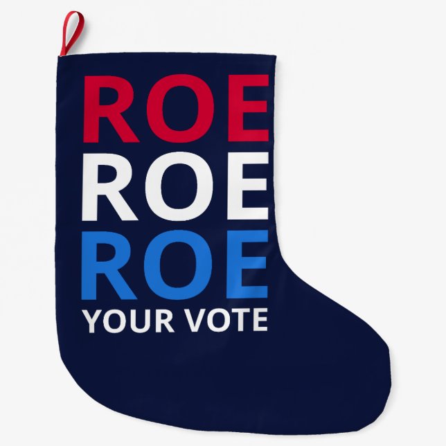 Meia De Natal Grande Roe Seu Voto I (Frente)
