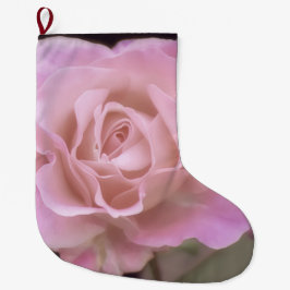 Meia De Natal Grande Rosa rosa magnífica